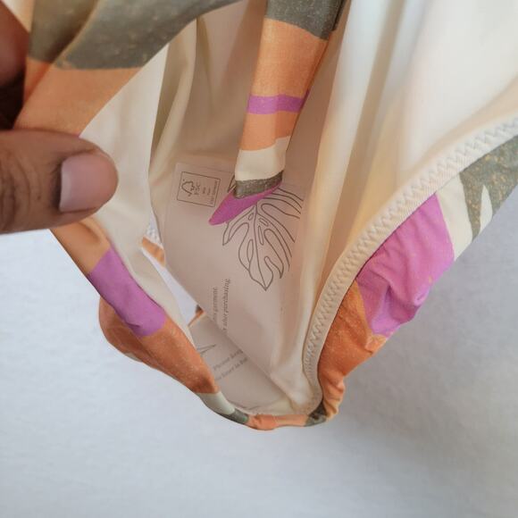 pRana Womens Mallorca One Piece Bathing Suit Swim Size XS Orange Adjustable - Picture 2 of 7